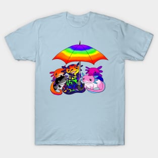 All Under the Umbrella Axolotl T-Shirt